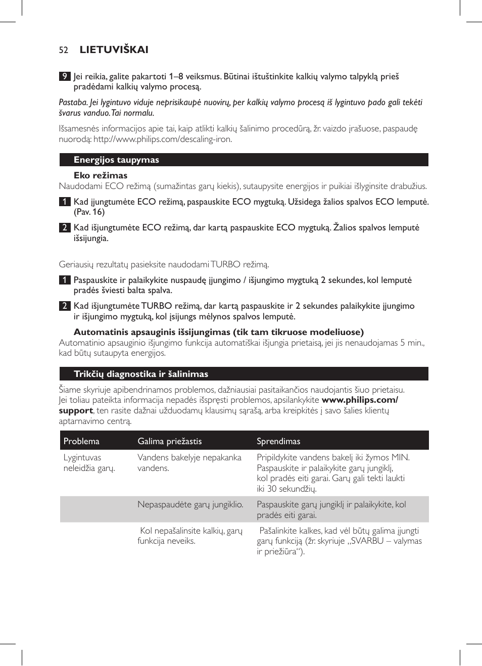 Philips GC7057/20 User Manual | Page 50 / 102