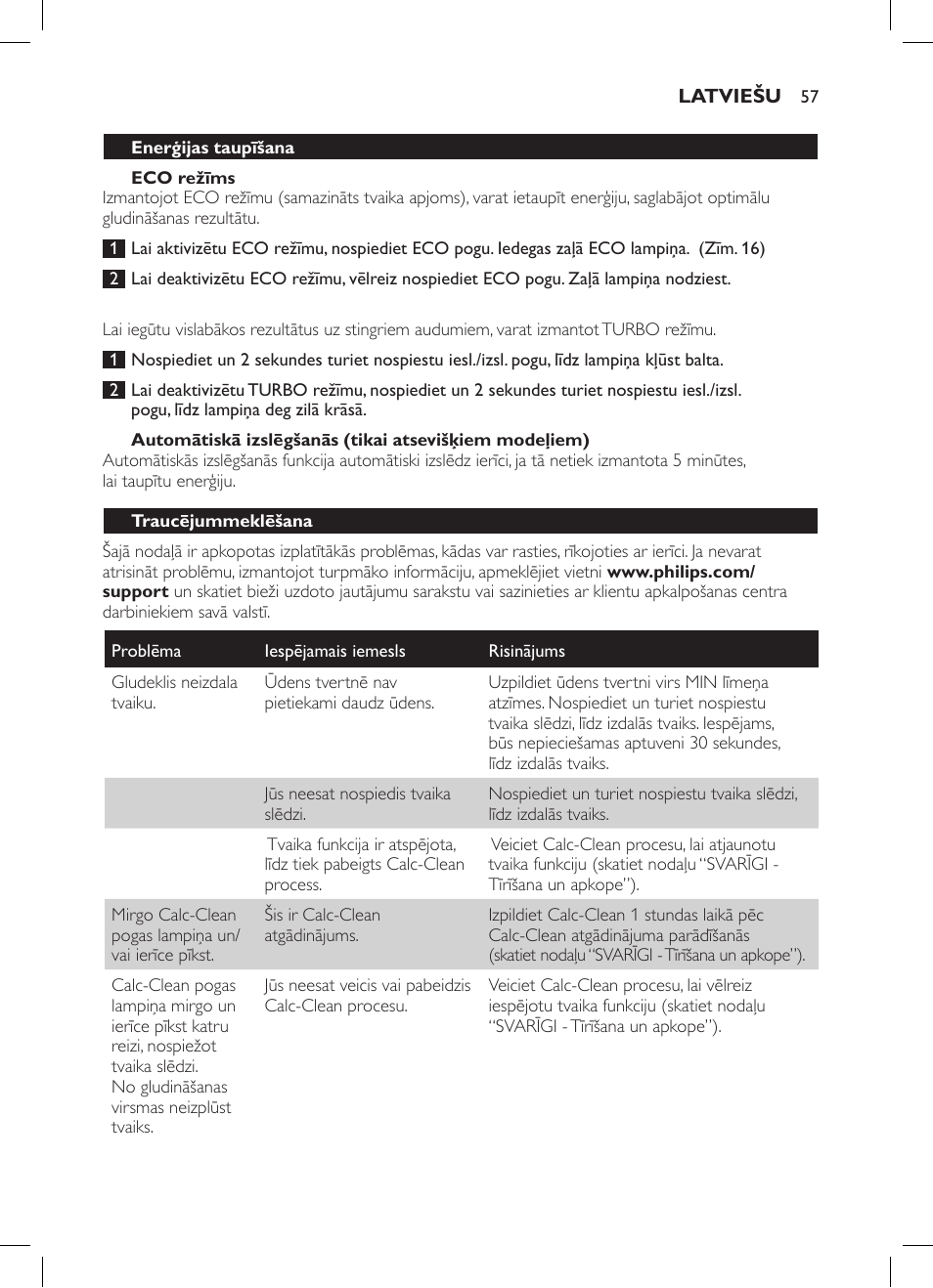 Philips GC7057/20 User Manual | Page 55 / 102