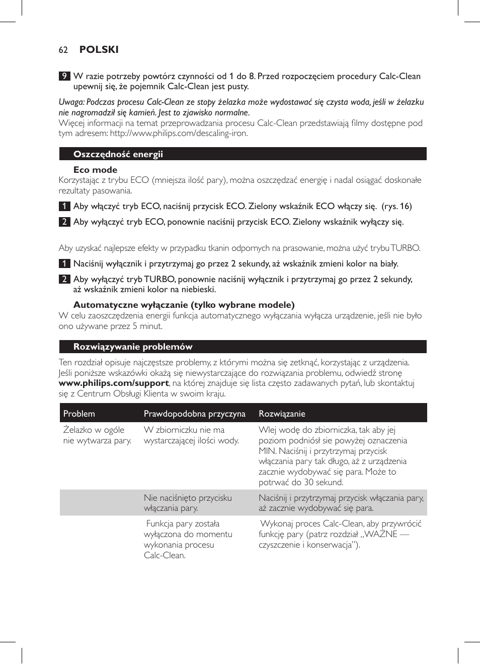 Philips GC7057/20 User Manual | Page 60 / 102