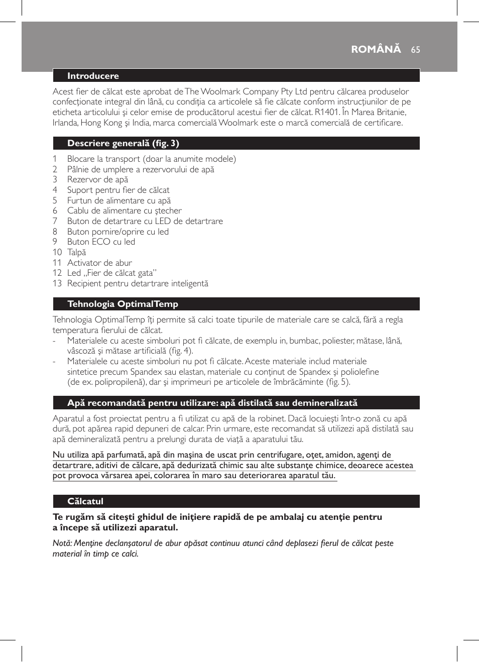 Philips GC7057/20 User Manual | Page 63 / 102