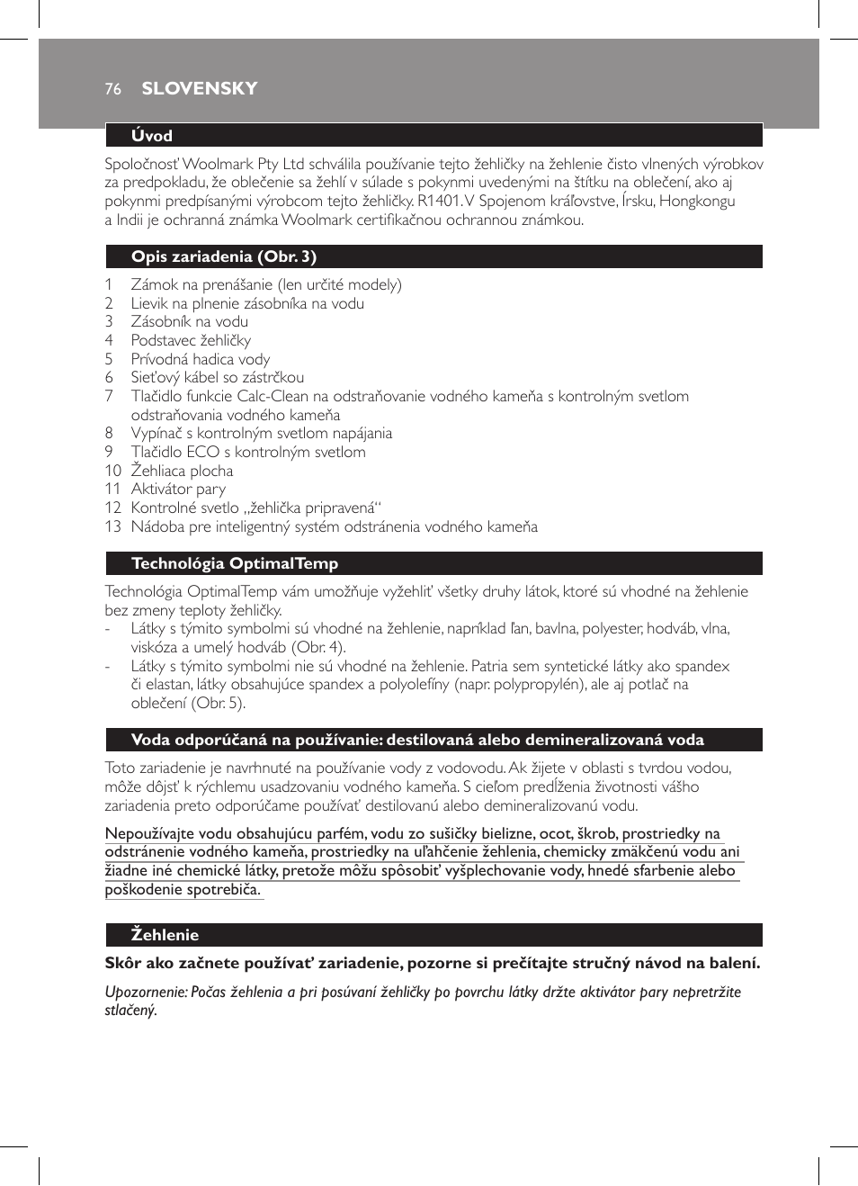 Philips GC7057/20 User Manual | Page 74 / 102