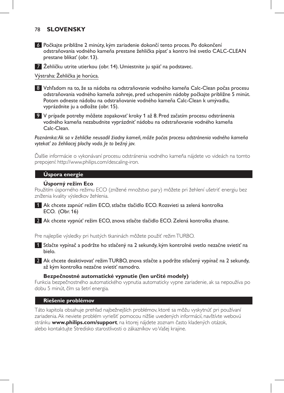 Philips GC7057/20 User Manual | Page 76 / 102