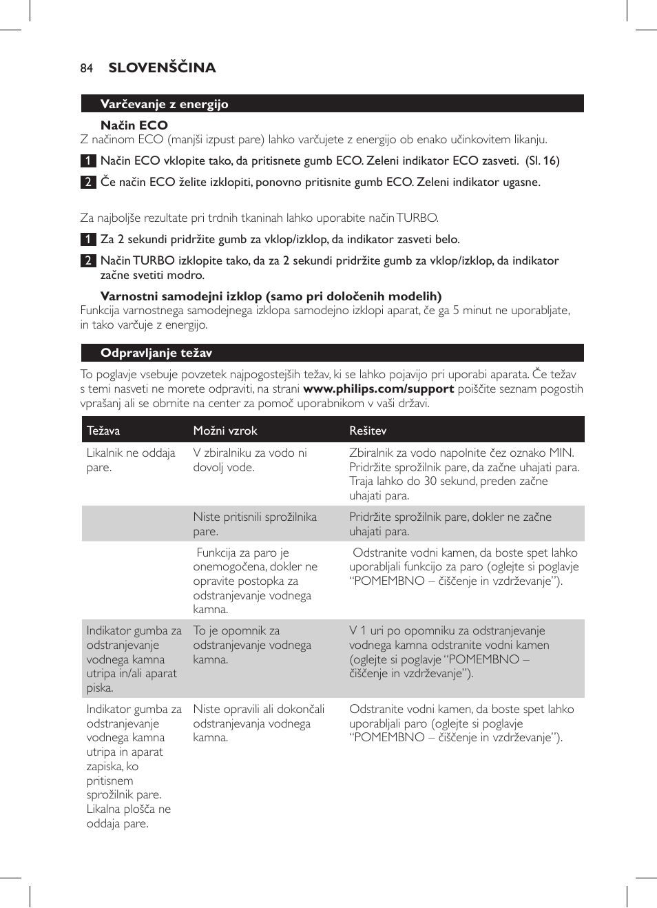 Philips GC7057/20 User Manual | Page 82 / 102