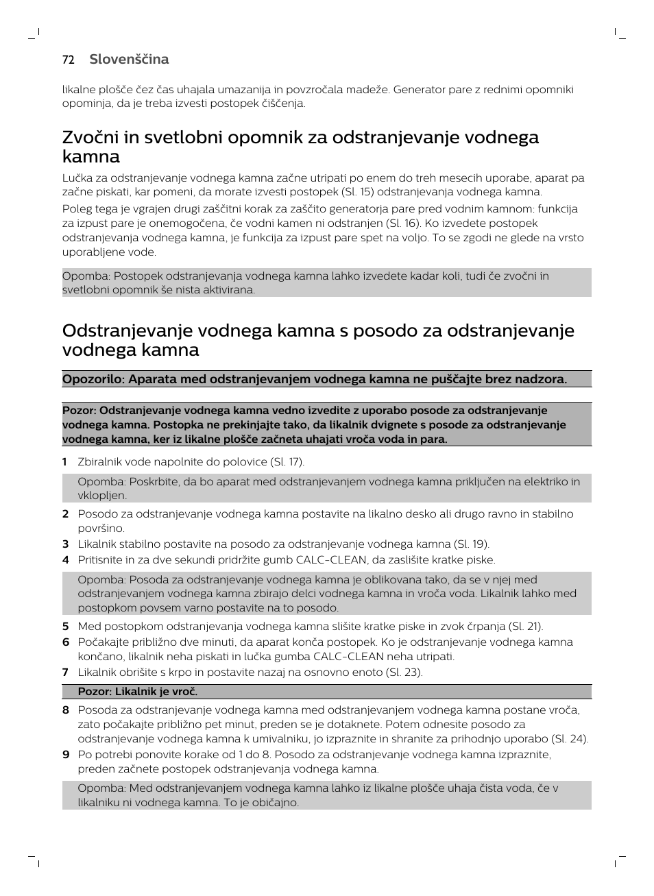 Philips GC7833/80 User Manual | Page 72 / 138