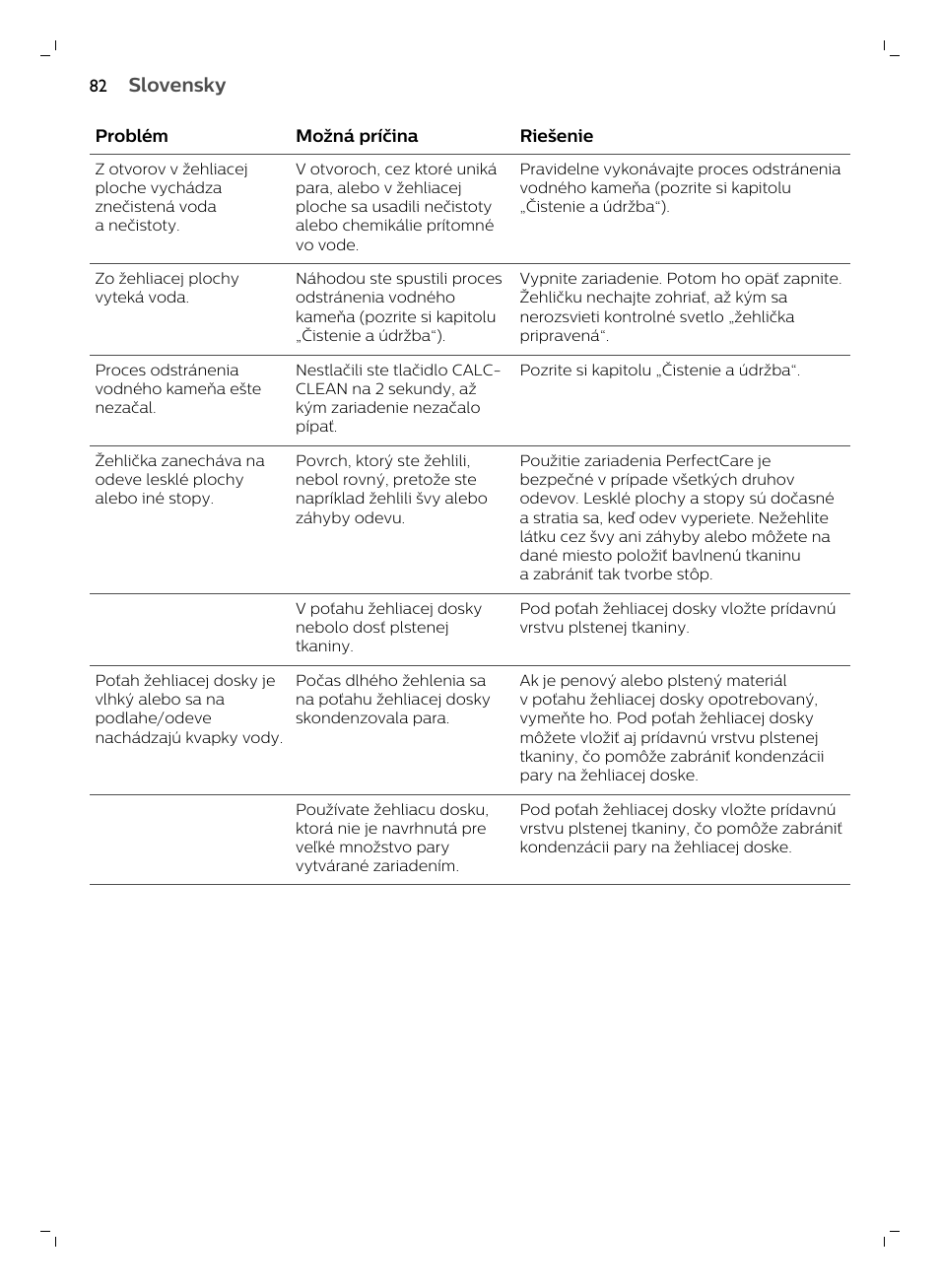 Slovensky | Philips GC7833/80 User Manual | Page 82 / 138