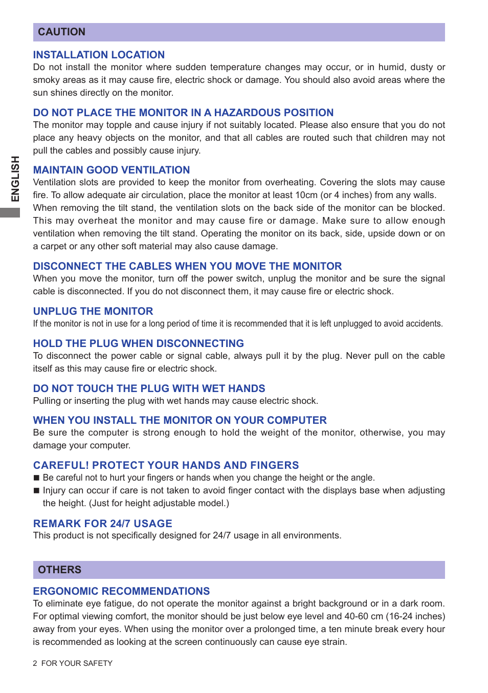 Iiyama xub2792hsu User Manual | Page 7 / 40