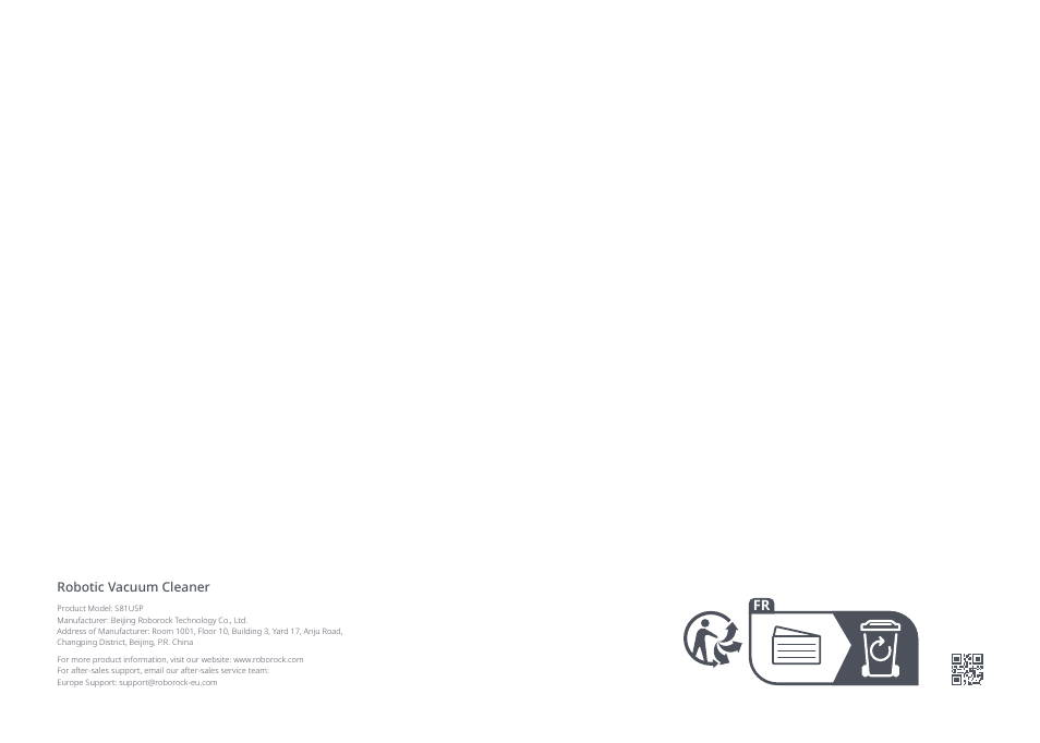 Robotic vacuum cleaner | Roborock S8 Pro Ultra CE User Manual | Page 92 / 92