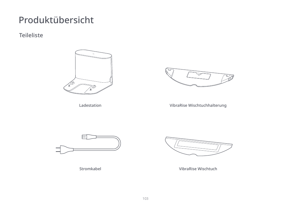 Produktübersicht | Roborock S7 CE User Manual | Page 103 / 372