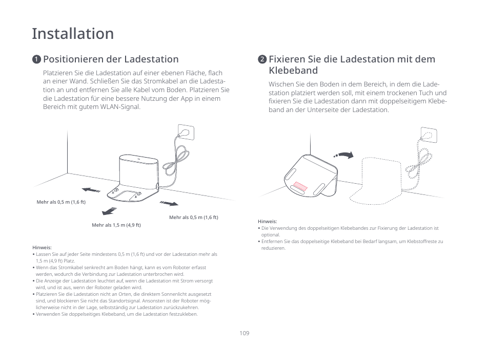 Installation | Roborock S7 CE User Manual | Page 109 / 372