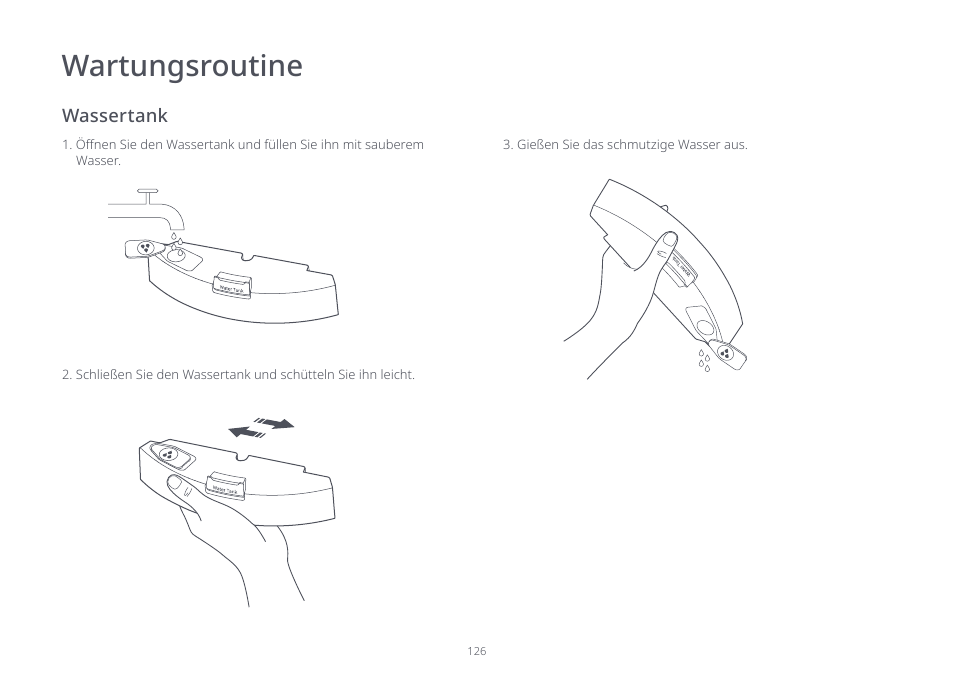 Wartungsroutine | Roborock S7 CE User Manual | Page 126 / 372