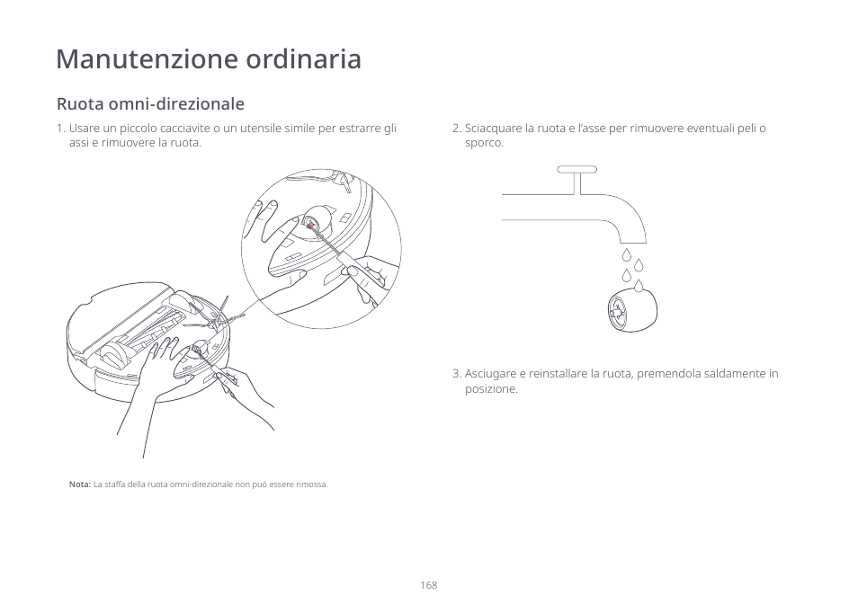 Manutenzione ordinaria | Roborock S7 CE User Manual | Page 168 / 372