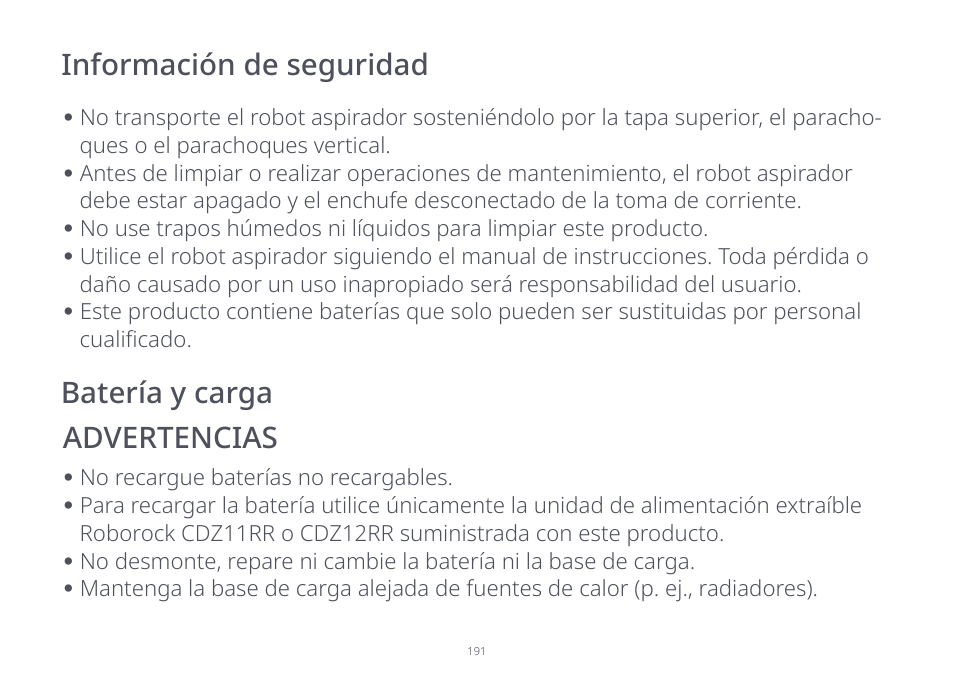Roborock S7 CE User Manual | Page 191 / 372