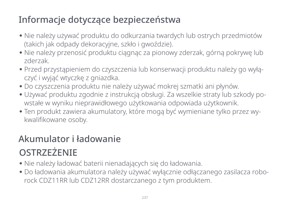 Roborock S7 CE User Manual | Page 237 / 372