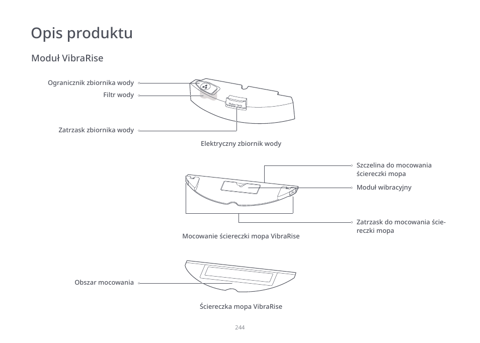 Opis produktu | Roborock S7 CE User Manual | Page 244 / 372