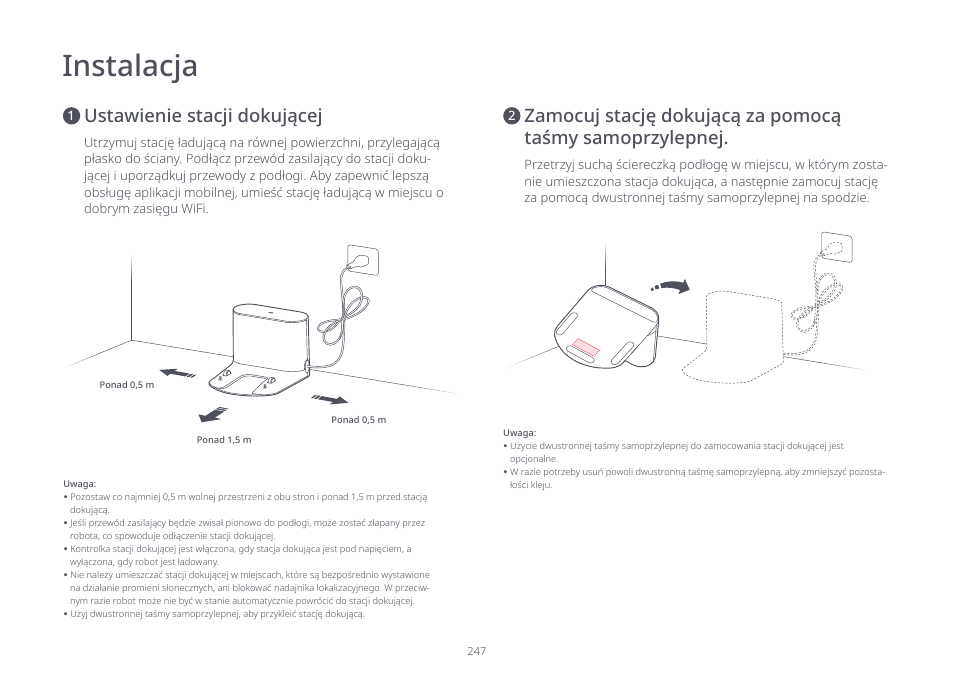 Instalacja | Roborock S7 CE User Manual | Page 247 / 372