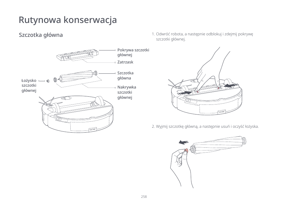 Rutynowa konserwacja | Roborock S7 CE User Manual | Page 258 / 372