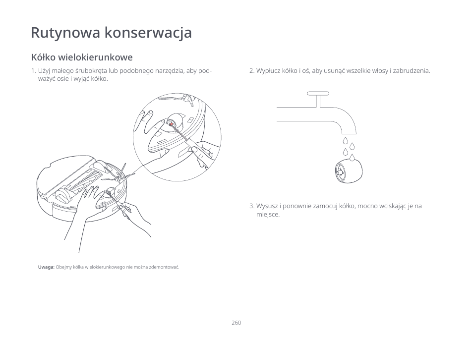 Rutynowa konserwacja | Roborock S7 CE User Manual | Page 260 / 372
