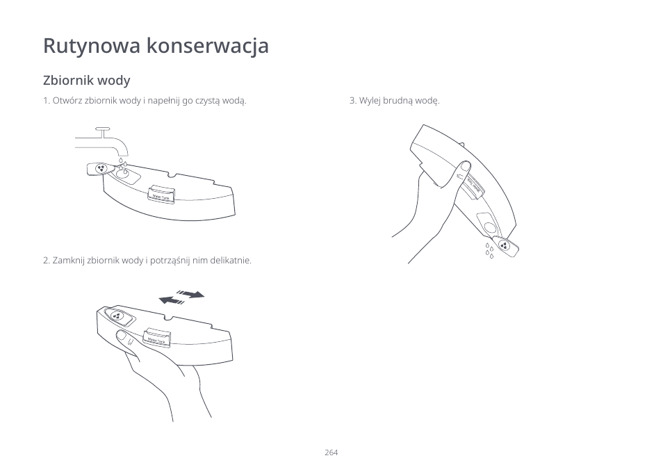 Rutynowa konserwacja | Roborock S7 CE User Manual | Page 264 / 372