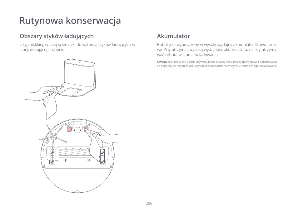 Rutynowa konserwacja | Roborock S7 CE User Manual | Page 266 / 372