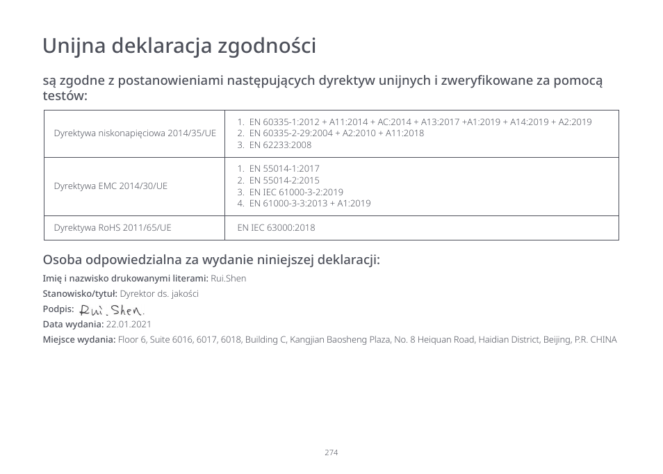 Roborock S7 CE User Manual | Page 274 / 372