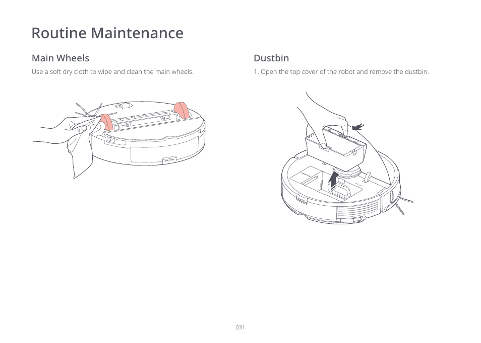 Routine maintenance | Roborock S7 CE User Manual | Page 31 / 372