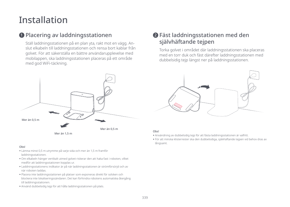 Installation | Roborock S7 CE User Manual | Page 339 / 372