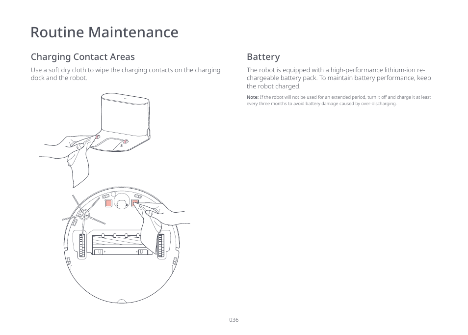 Routine maintenance | Roborock S7 CE User Manual | Page 36 / 372
