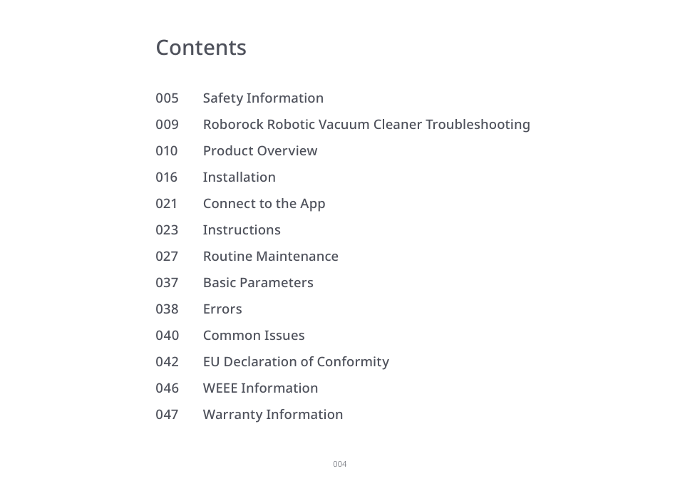 Roborock S7 CE User Manual | Page 4 / 372