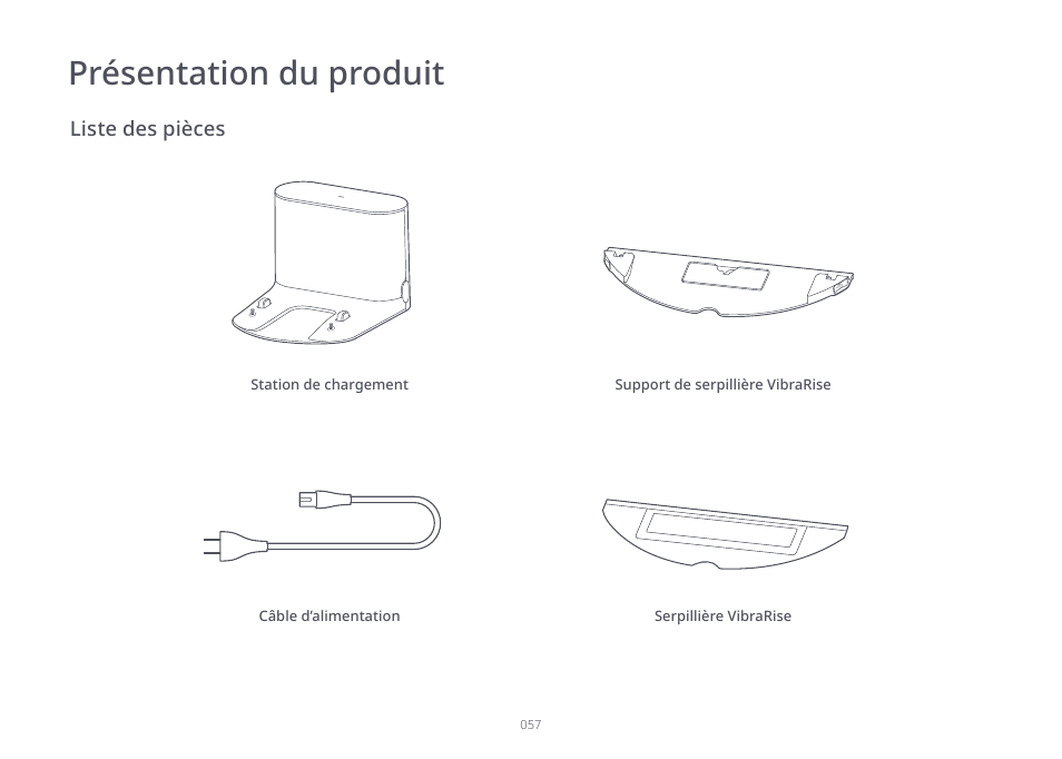 Présentation du produit | Roborock S7 CE User Manual | Page 57 / 372