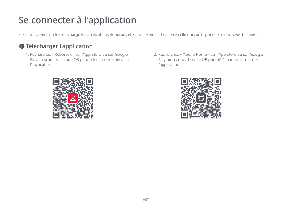 Se connecter à l’application | Roborock S7 CE User Manual | Page 67 / 372