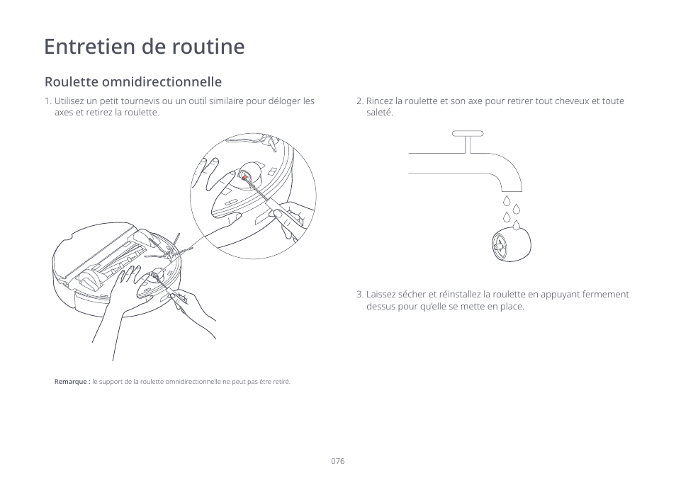 Entretien de routine | Roborock S7 CE User Manual | Page 76 / 372
