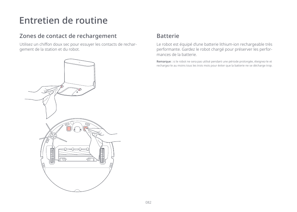 Entretien de routine | Roborock S7 CE User Manual | Page 82 / 372