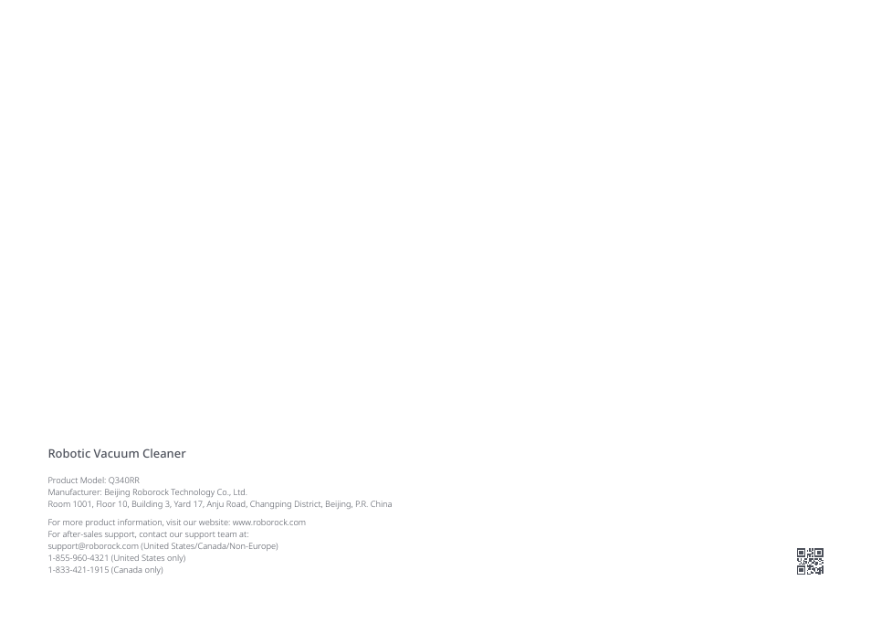 Robotic vacuum cleaner | Roborock Q5+ User Manual | Page 34 / 34
