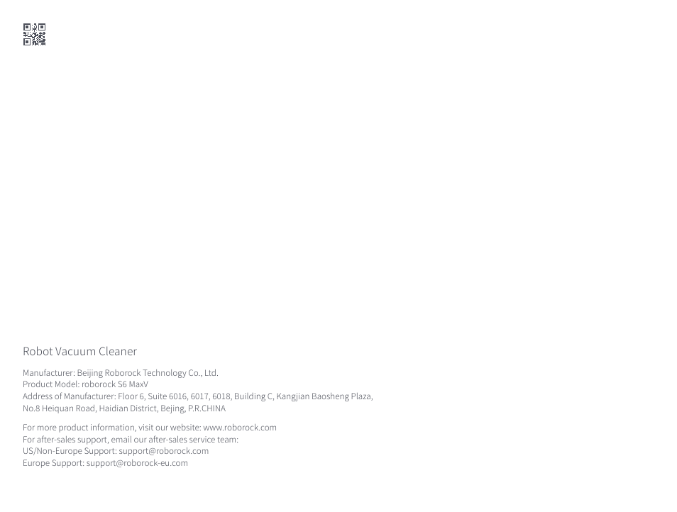 Roborock S6 MaxV FCC User Manual | Page 39 / 39