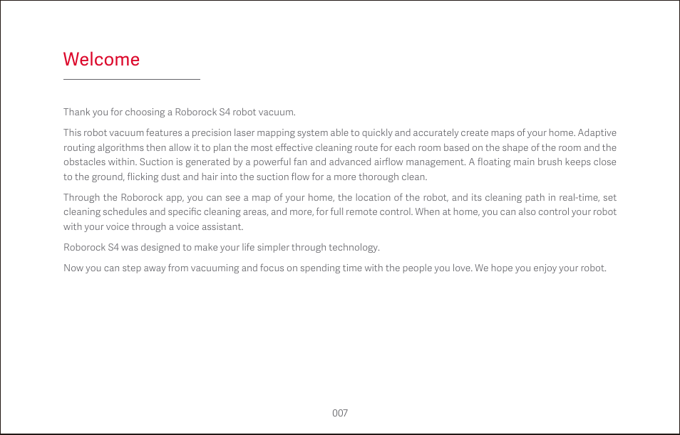 Welcome | Roborock S4 CE User Manual | Page 10 / 168