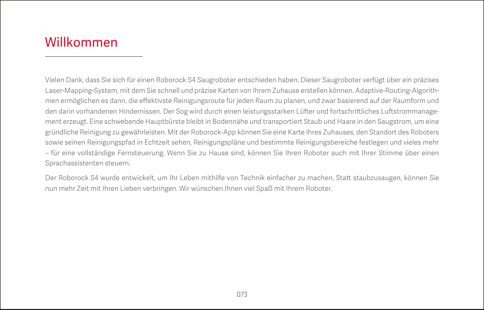 Willkommen | Roborock S4 CE User Manual | Page 76 / 168