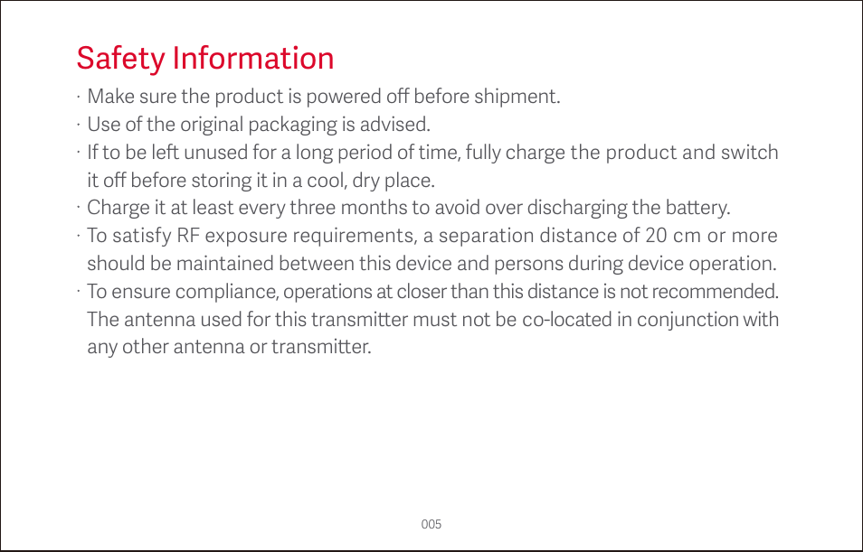 Safety information | Roborock S4 CE User Manual | Page 8 / 168