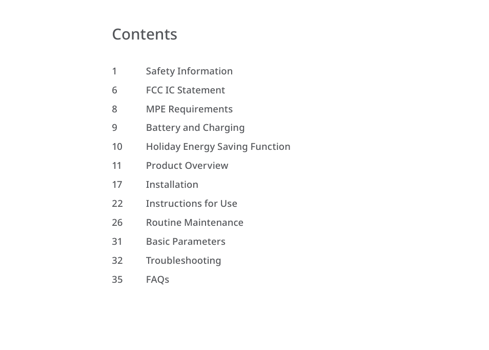 Roborock E5 FCC User Manual | Page 2 / 40