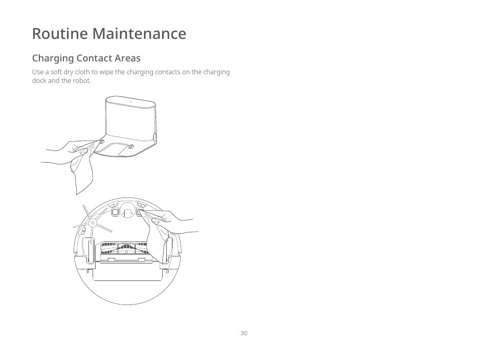 Routine maintenance | Roborock E5 FCC User Manual | Page 32 / 40
