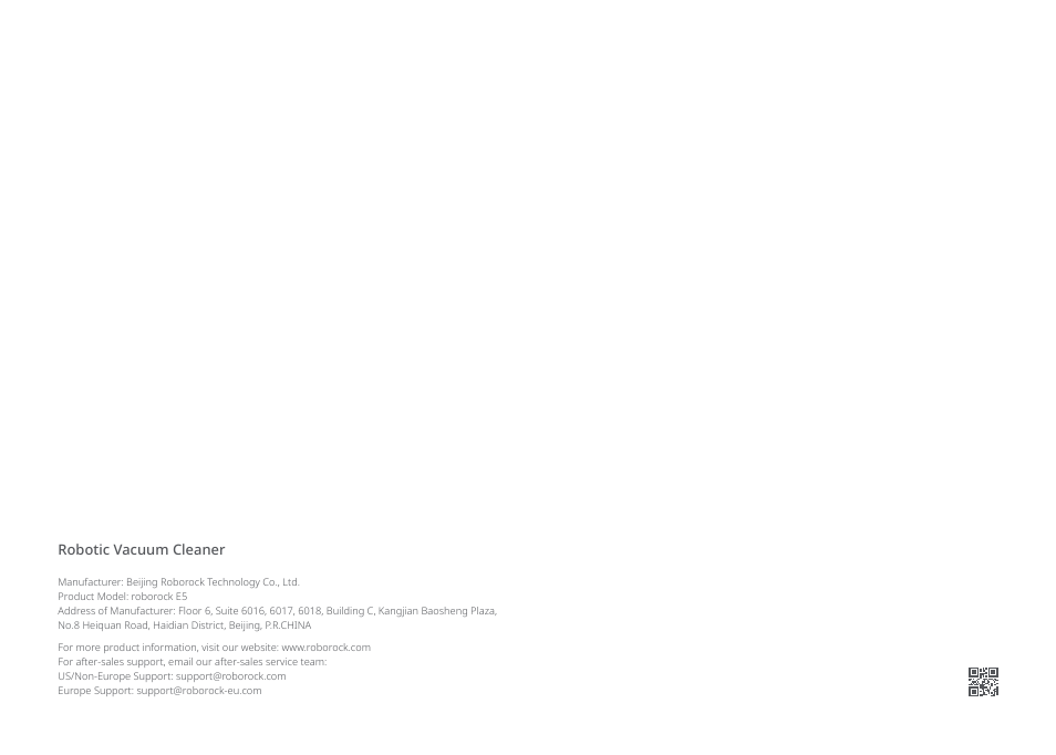 Roborock E5 FCC User Manual | Page 40 / 40