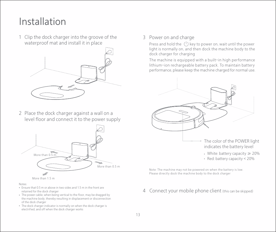 Installation | Roborock E2 User Manual | Page 15 / 28