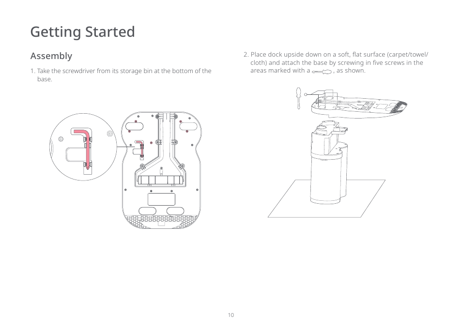 Getting started | Roborock Auto-Emtpy Dock FCC User Manual | Page 14 / 27
