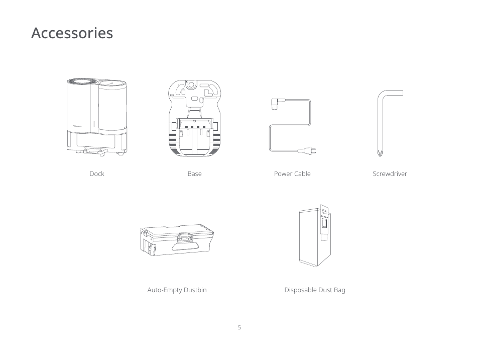 Accessories | Roborock Auto-Emtpy Dock FCC User Manual | Page 9 / 27