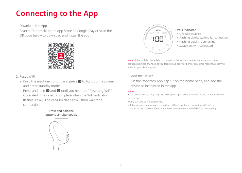 Connecting to the app | Roborock Dyad Pro FCC User Manual | Page 10 / 20