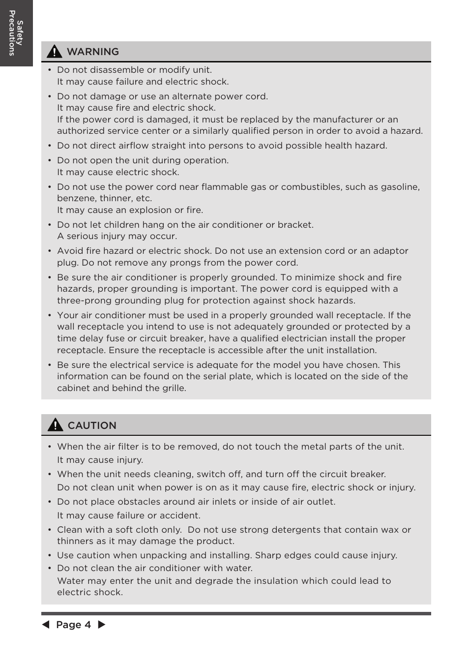 MIDEA 10,000 BTU U-shaped User Manual | Page 4 / 28