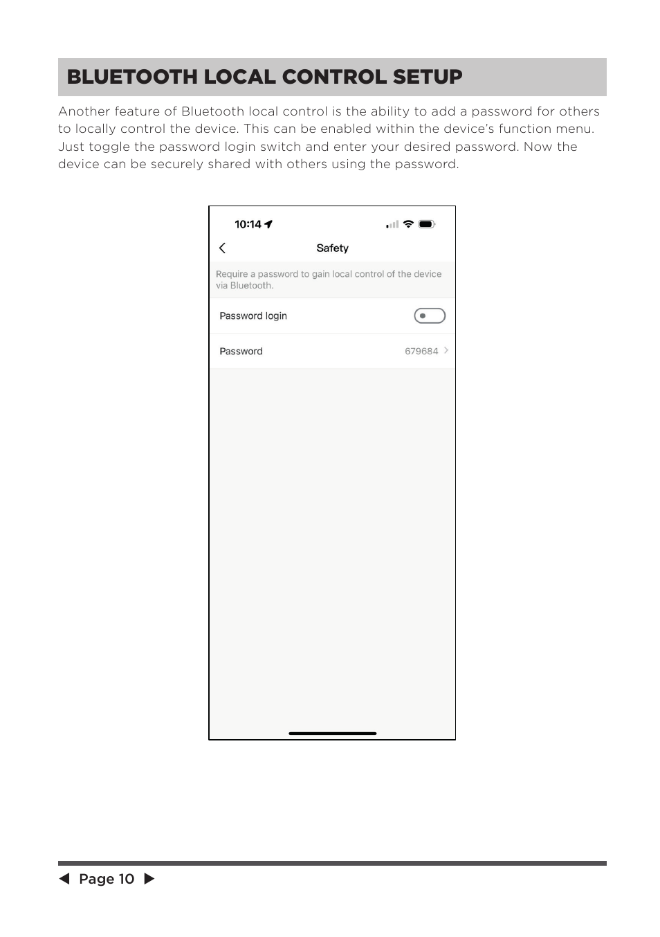 Bluetooth local control setup | MIDEA 8,000 BTU SmartCool User Manual | Page 10 / 26