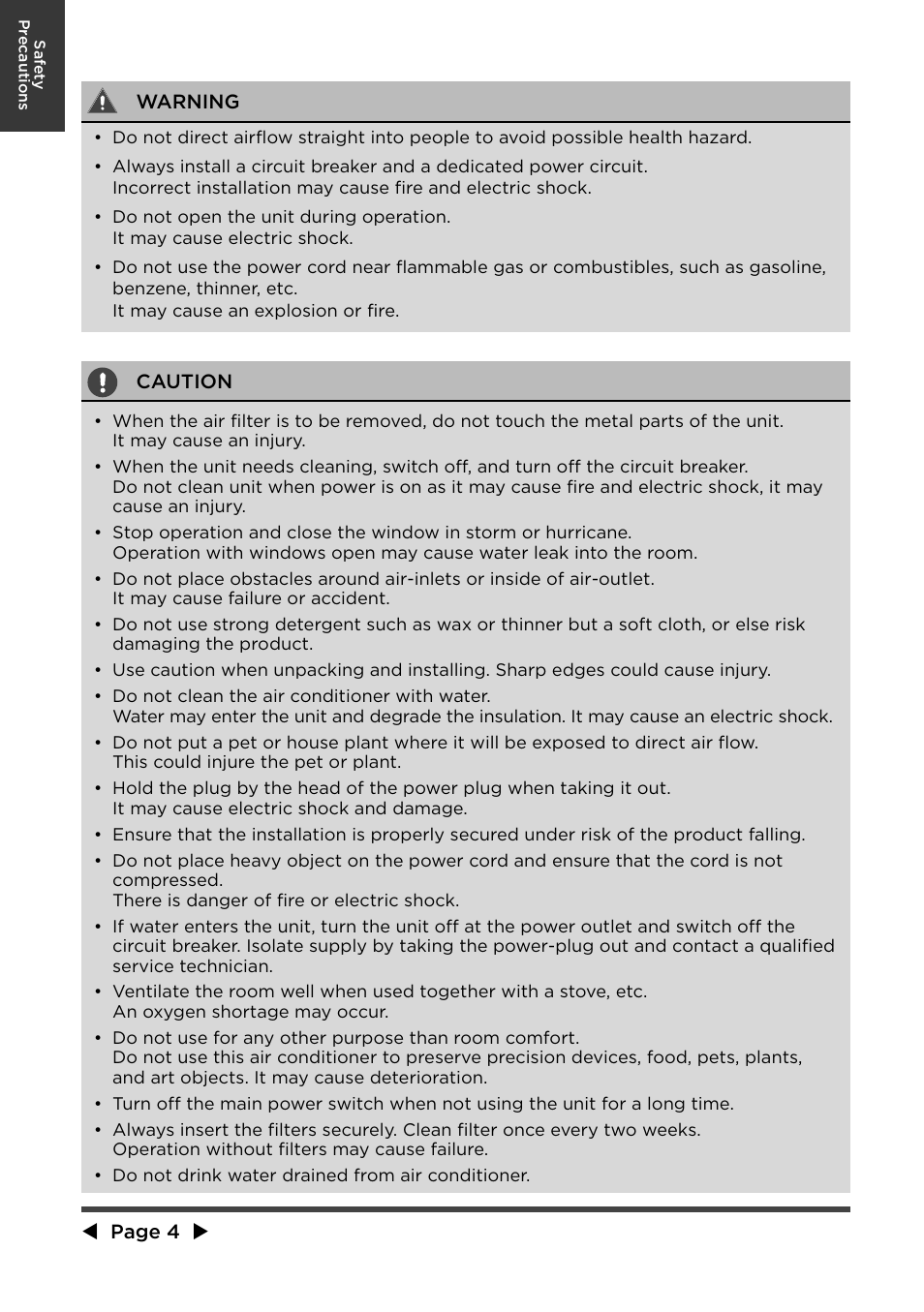 MIDEA MWA12CR71 User Manual | Page 4 / 24