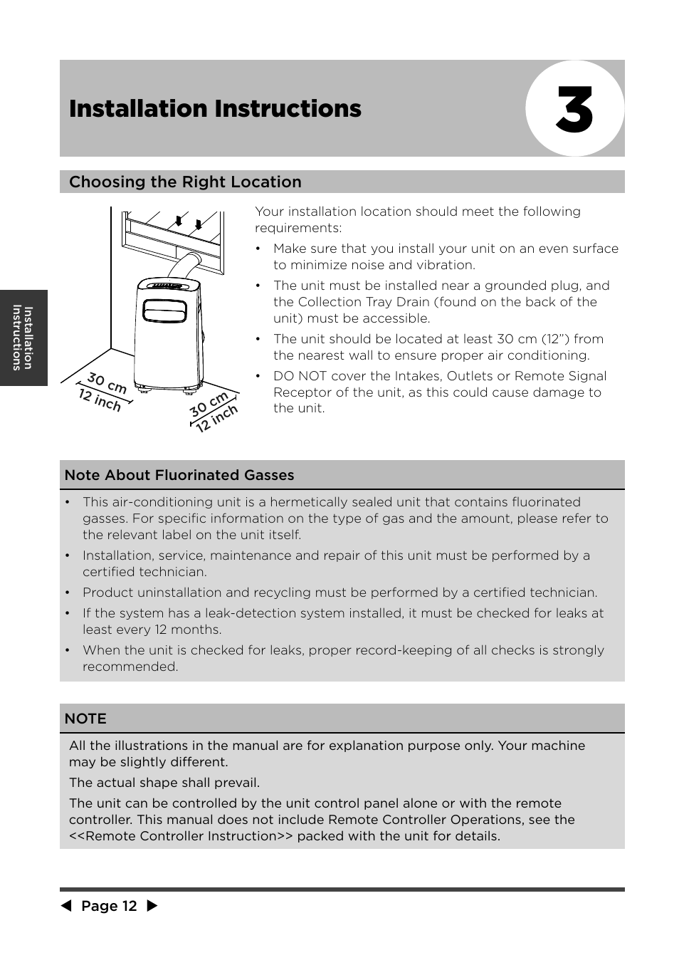 Installation instructions | MIDEA MPF08CR71 User Manual | Page 13 / 32