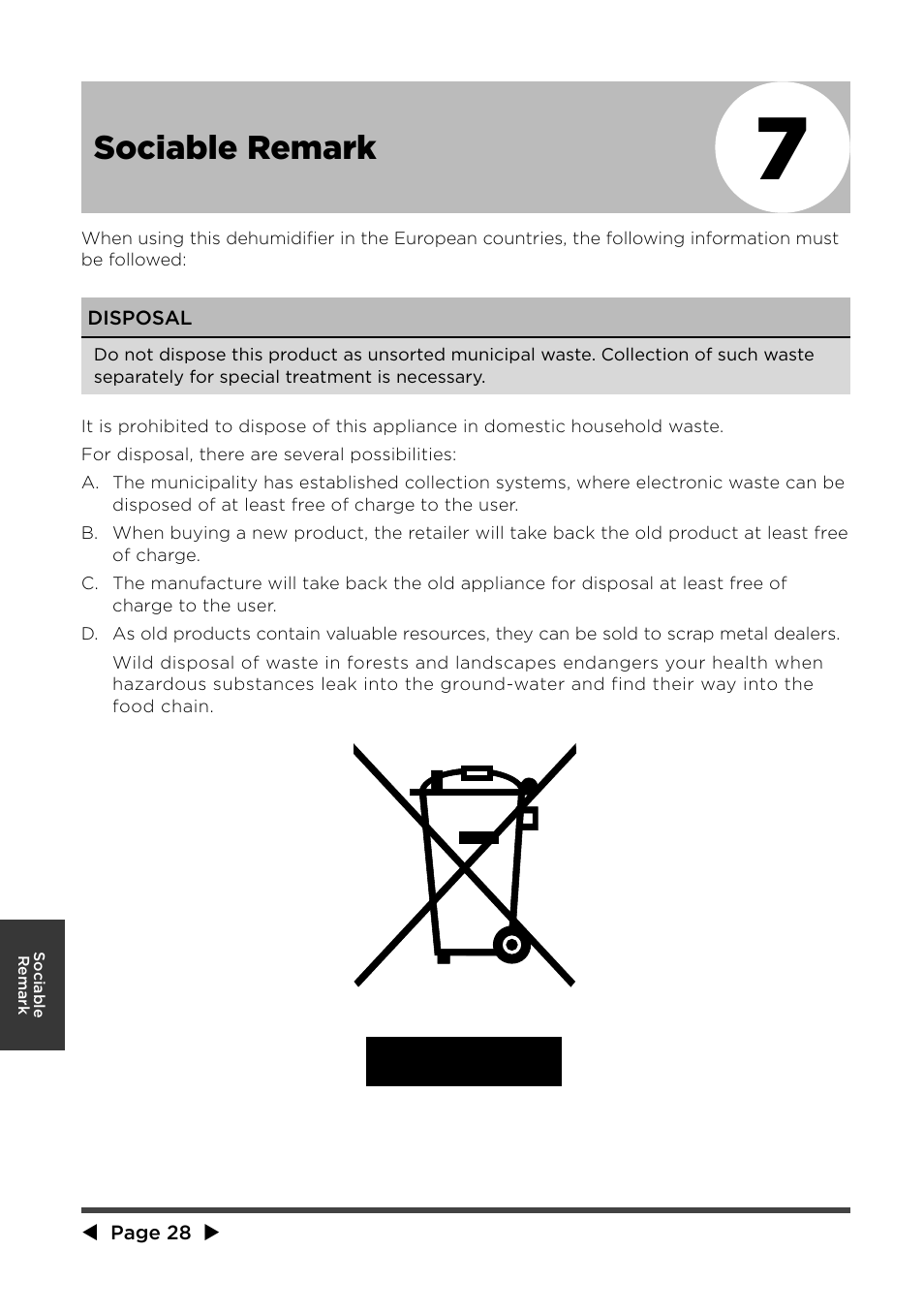 Sociable remark | MIDEA MPF08CR71 User Manual | Page 29 / 32