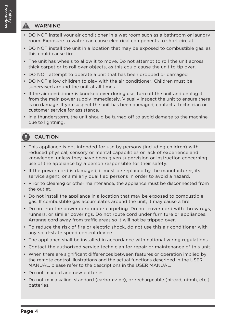 MIDEA MAP08R1CWT User Manual | Page 4 / 32